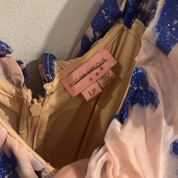 Not So Serious by Pallavi Mohan Ruffled High-Low Dress large petite - Picture 6 of 9